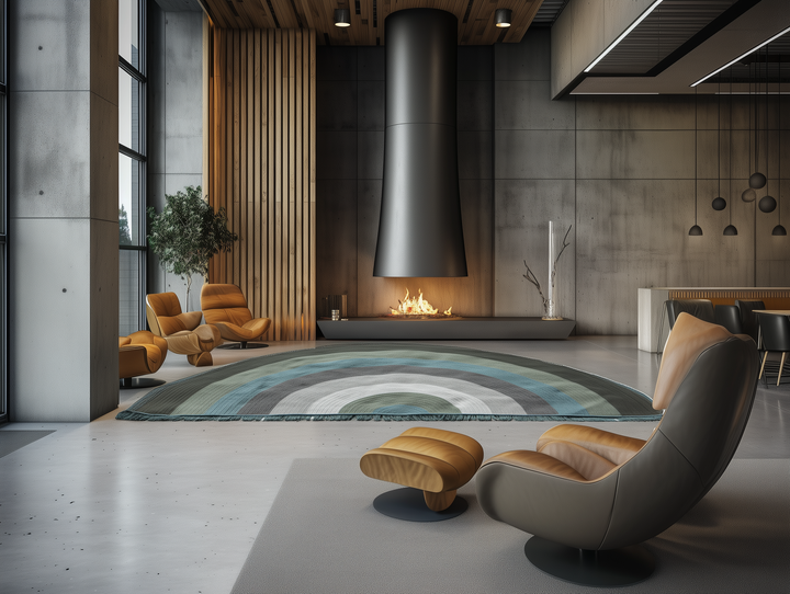 Boracay Wool Rug – Playful Geometry Meets Coastal Ease