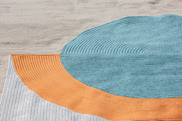 Navagio Wool Rug – Celestial Geometry Meets Earthly Texture