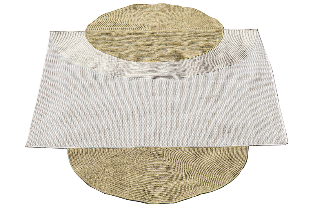 Navagio Wool Rug – Celestial Geometry Meets Earthly Texture