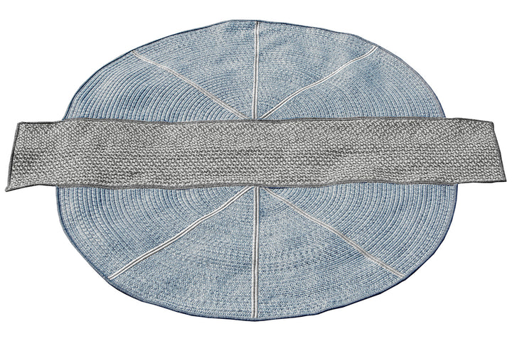 Na Pali Wool Rug – A Sculptural Take on the Classic Round